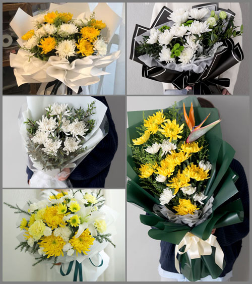 贵州毕节市威宁县哈喇河乡河边村白事花束代送